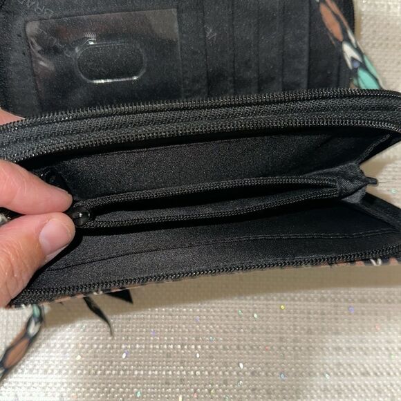 VB Brown RFID Sierra Stream All in One Crossbody Bag Wallet Wristlet Organizer - Picture 14 of 16